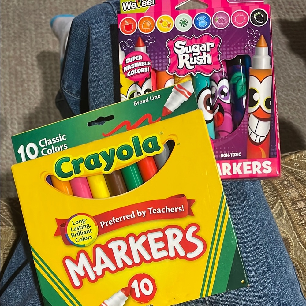 Crayola 2 Vibrant Colors Marker Set - 10 Pack